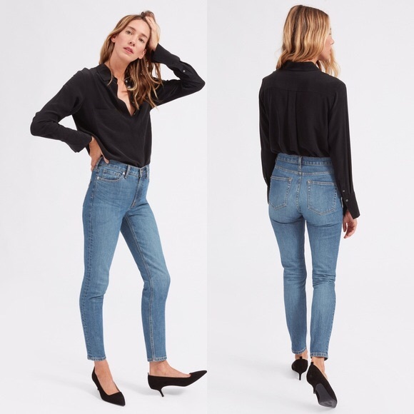 everlane mid rise skinny
